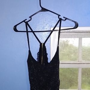 Sexy black sparkly dress